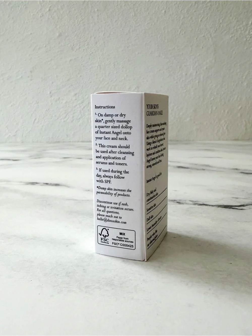 Dieux Instant Angel Lipid Rich Facial Moisturizer Travel Size 3 ml
